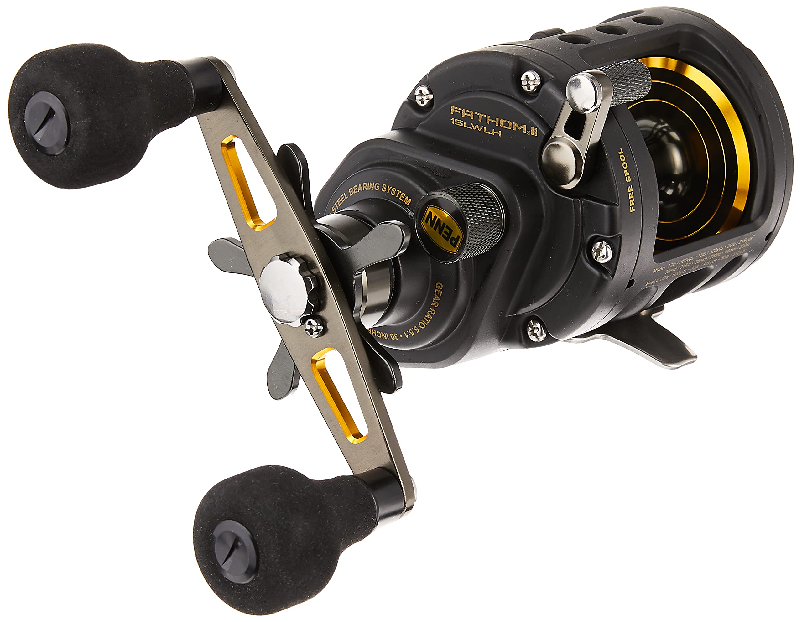 Amazon | PENN Fathom I & II Level Wind Conventional Fishing Reel